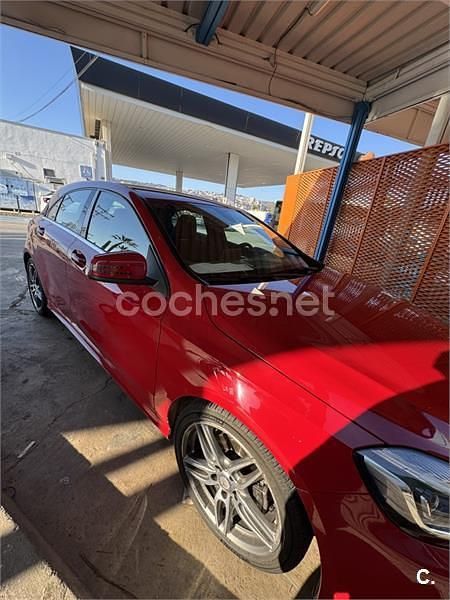 Usado Mercedes A200 AMG line 136 CV (100 kW) 2017 Rojo Berlina