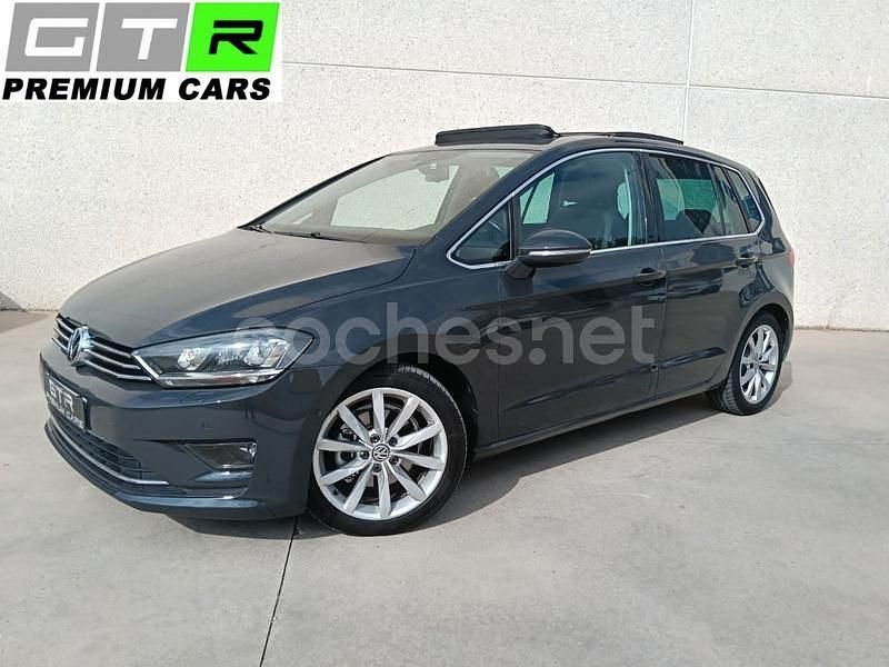 Beige Usado 2015 VW Golf Sportsvan Sportline Monovolumen | 14.990 € (Precio justo) - Imagen 1/4