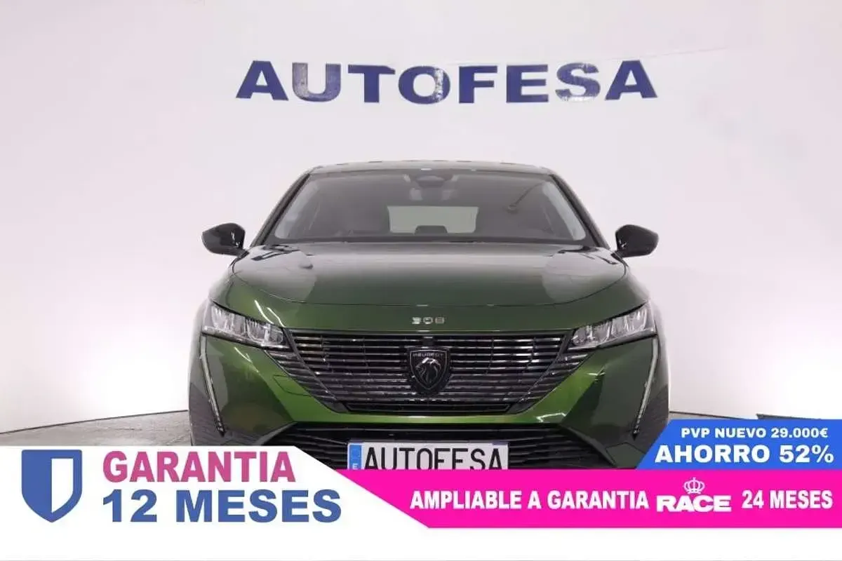 Usado Peugeot 308 Allure 131 CV (96 kW) 2022 Verde Berlina