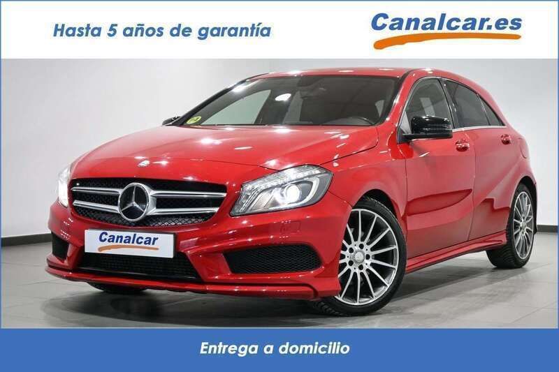 Rojo Usado 2014 Mercedes A180 AMG line Berlina | 13.423 € (Super precio) - Imagen 1/4