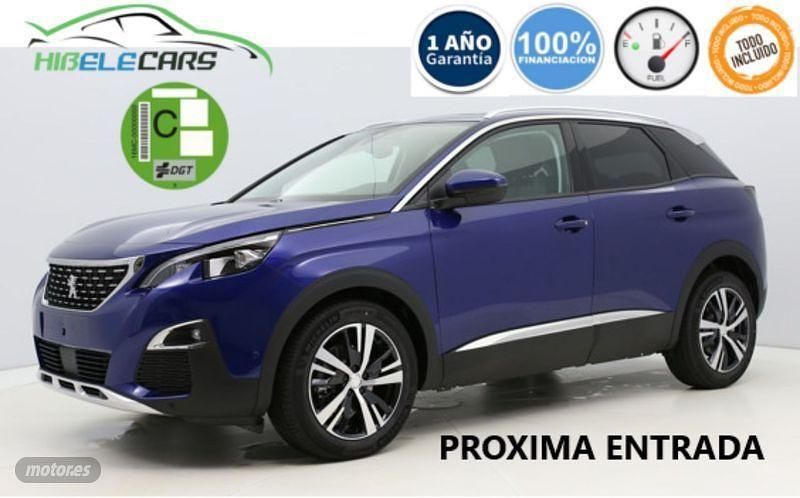 Usado Peugeot 3008 Allure 120 CV (88 kW) 2017 Azul SUV