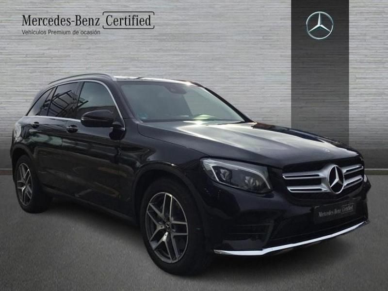 Usado Mercedes GLC220 AMG line 170 CV (125 kW) 2019 Negro SUV
