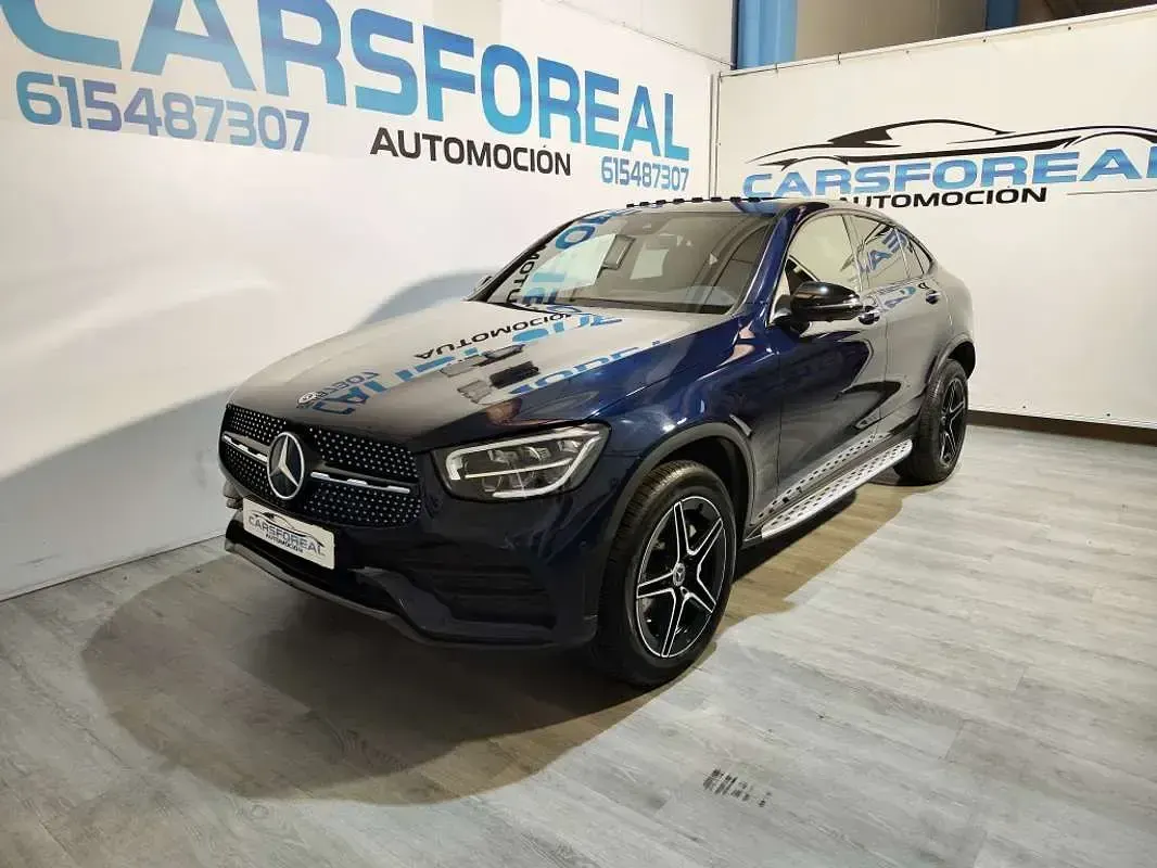 Usado Mercedes GLC300 317 CV (233 kW) 2022 Azul SUV