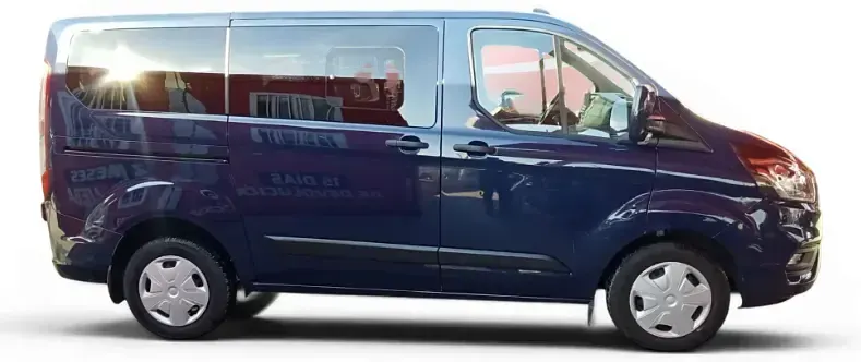 Usado Ford Transit Custom Trend 131 CV (96 kW) 2023 Azul Familiar