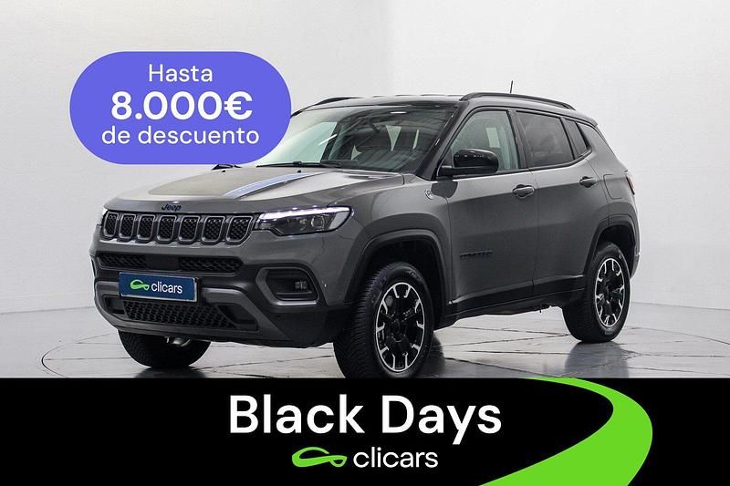 Gris Usado 2024 Jeep Compass Trailhawk SUV | 28.490 € (Precio justo) - Imagen 1/4