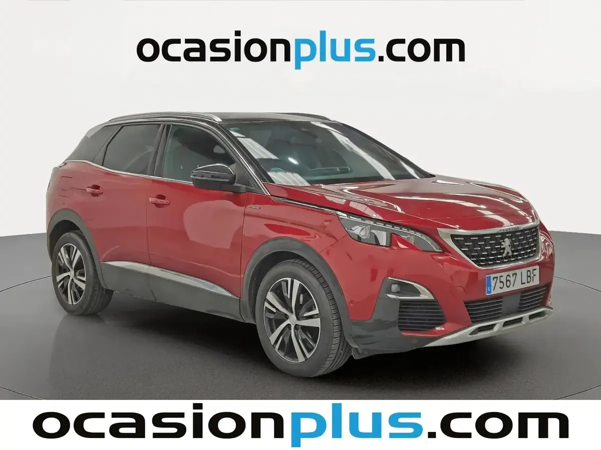 Usado Peugeot 3008 GT-line 130 CV (95 kW) 2019 Rojo SUV