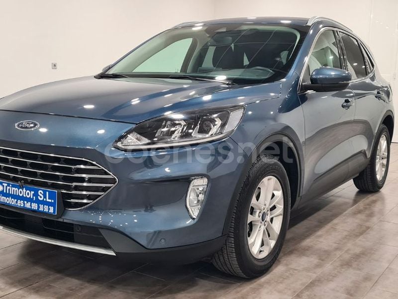 Azul Usado 2020 Ford Kuga Titanium SUV | 20.450 € (Caro) - Imagen 1/4