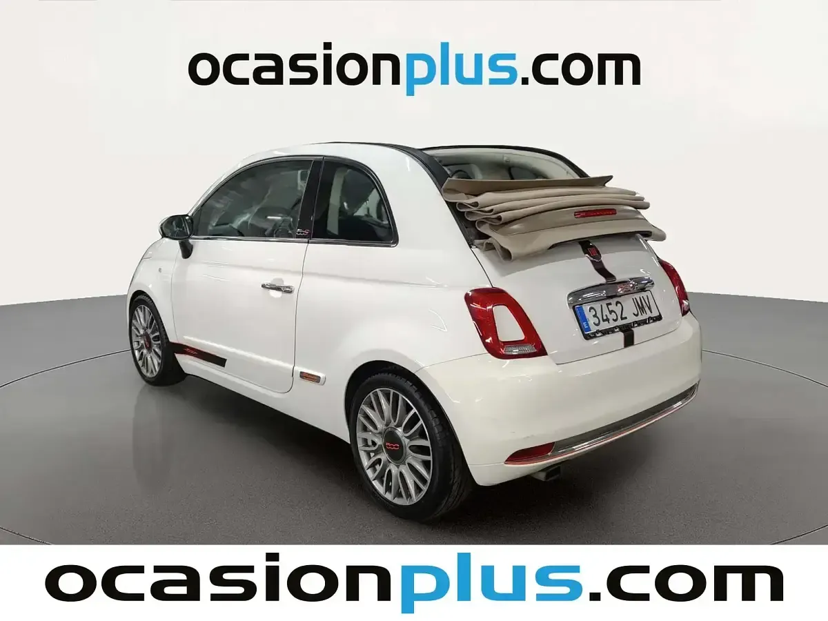 Usado Fiat 500 Lounge 69 CV (50 kW) 2016 Blanco Descapotable