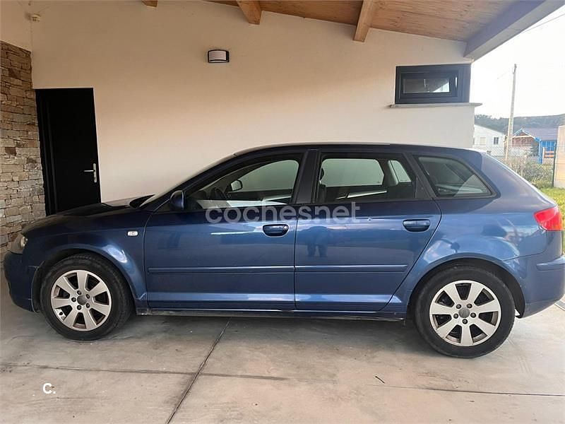 Usado Audi A3 105 CV (77 kW) 2007 Azul Utilitario
