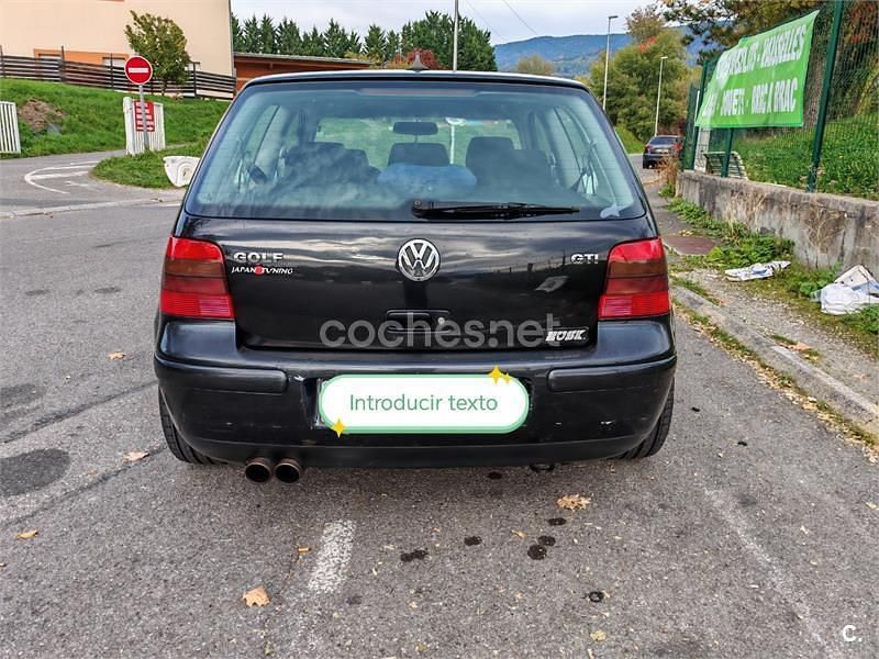Usado VW Golf IV GTI 150 CV (110 kW) 2003 Negro Berlina