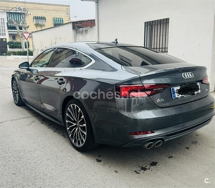 Usado Audi A5 Sportback Sport 190 CV (139 kW) 2018 Gris / plata Utilitario