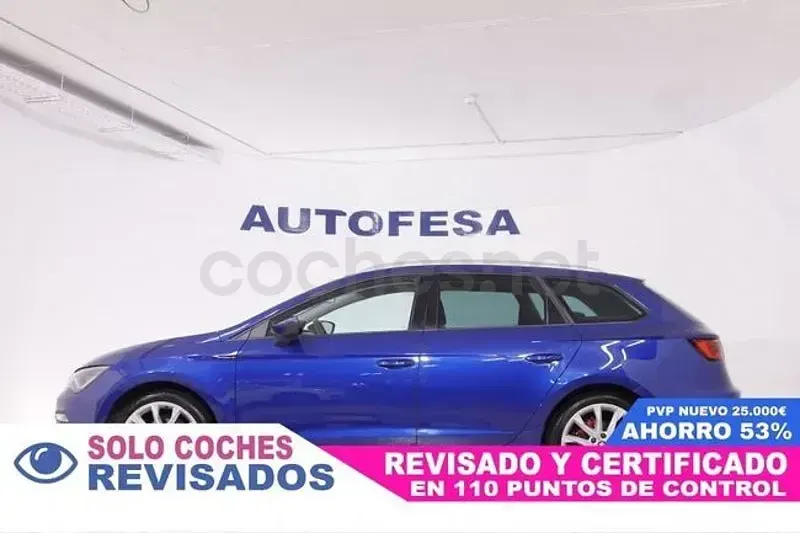 Usado Seat Leon FR 130 CV (95 kW) 2019 Azul Familiar