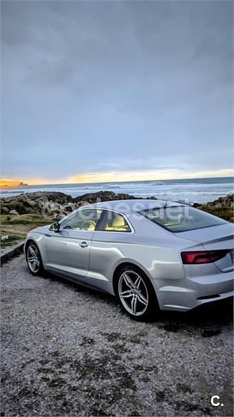 Usado Audi A5 S-Line 190 CV (139 kW) 2018 Gris / plata Coupe