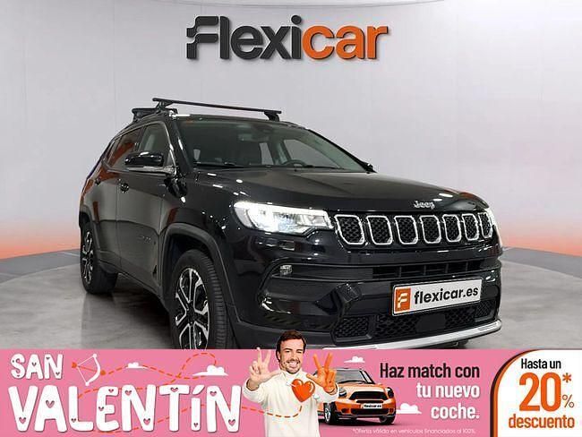 Negro Usado 2021 Jeep Compass Limited SUV | 19.490 € (Un poco caro) - Imagen 1/4