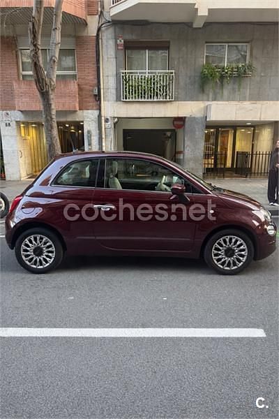Usado Fiat 500 Lounge 69 CV (50 kW) 2019 Granate Berlina