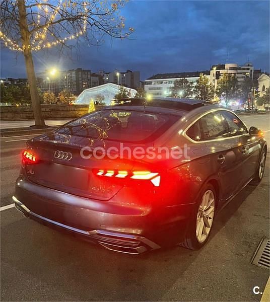 Usado Audi A5 204 CV (150 kW) 2023 Gris / plata Coupe