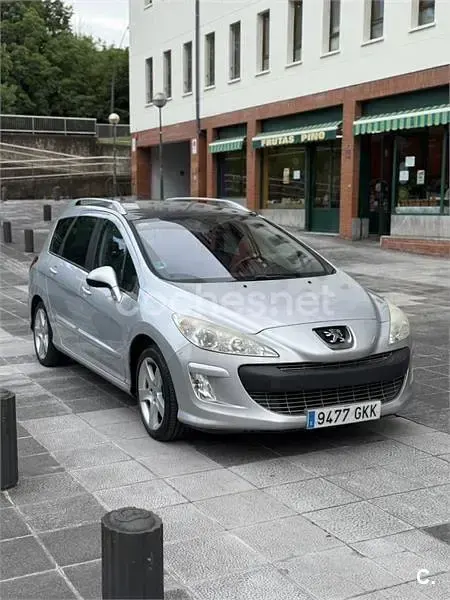 Usado Peugeot 308 SW Premium 120 CV (88 kW) 2009 Gris / plata Familiar