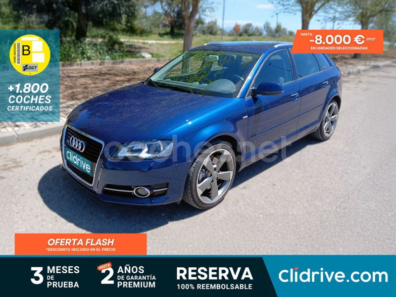 Azul Usado 2011 Audi A3 Sportback Ambition Berlina | 9990 € (Buen precio) - Imagen 1/3
