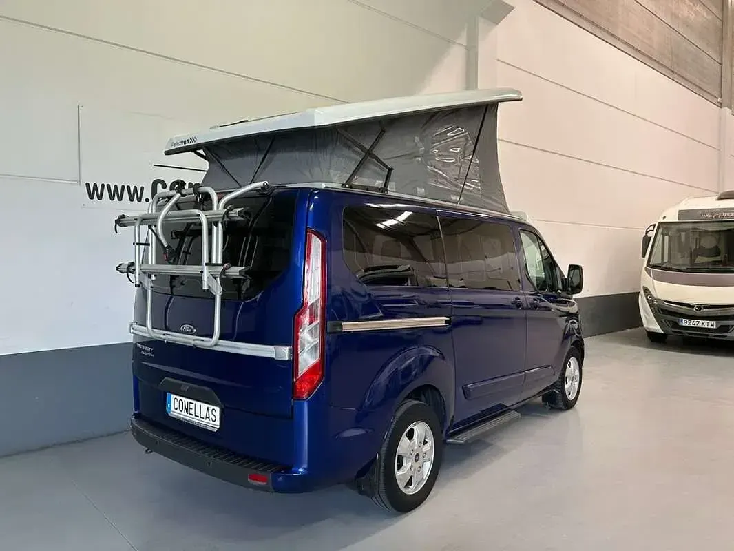 Usado Ford Transit Custom Trend 131 CV (96 kW) 2017 Azul Familiar