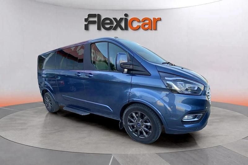 Azul Usado 2021 Ford Transit Custom Titanium X Familiar | 35.490 € (Precio justo) - Imagen 1/4