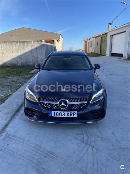 Usado Mercedes C220 170 CV (125 kW) 2018 Azul Familiar