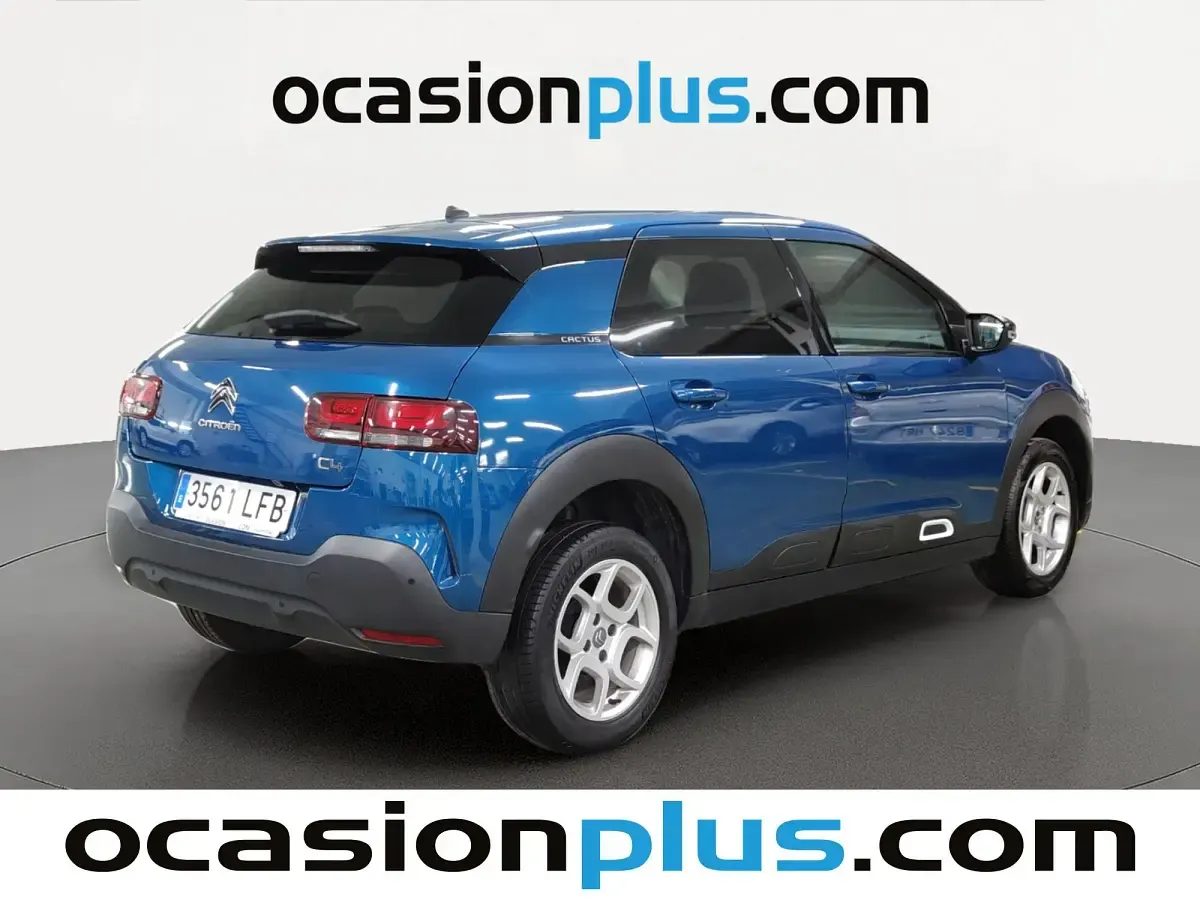 Usado Citroën C4 Cactus Shine 110 CV (80 kW) 2020 Azul Utilitario