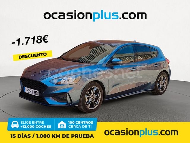 Azul Usado 2020 Ford Focus ST-Line Berlina | 17.900 € (Precio justo) - Imagen 1/4