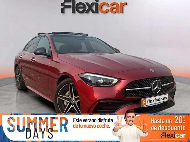 Rojo Usado 2022 Mercedes C200 Berlina | 35.490 € (Precio justo) - Imagen 1/4