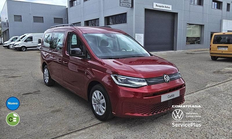 Nuevo VW Caddy Maxi California 122 CV (89 kW) 2025 Rojo Monovolumen