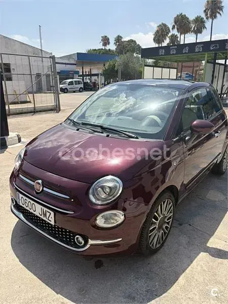 Usado Fiat 500 Lounge 69 CV (50 kW) 2016 Granate Berlina