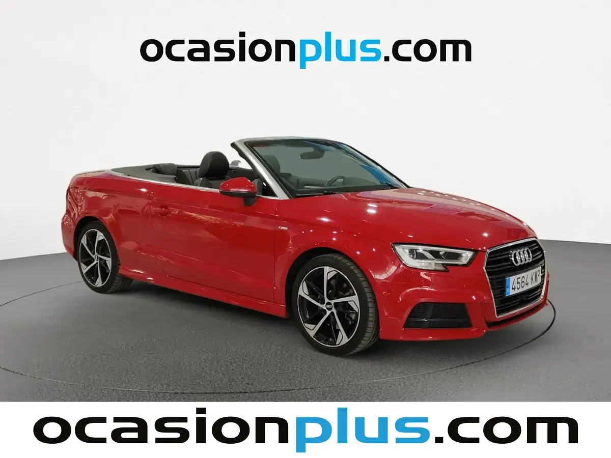Usado Audi A3 S-Line 190 CV (139 kW) 2019 Rojo Descapotable