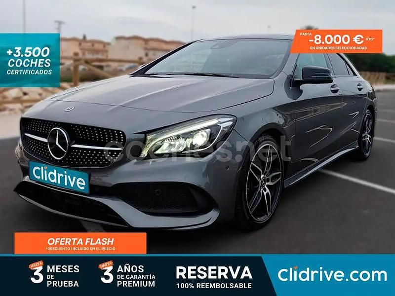 Usado Mercedes CLA220 177 CV (130 kW) 2018 Gris / plata Berlina