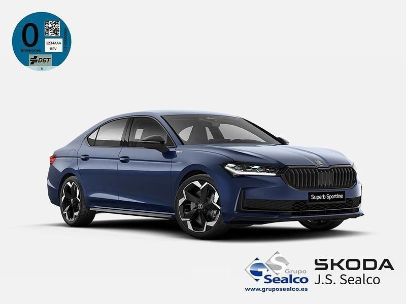 Azul Nuevo 2025 Skoda Superb SportLine | 51.677 € - Imagen 1/4