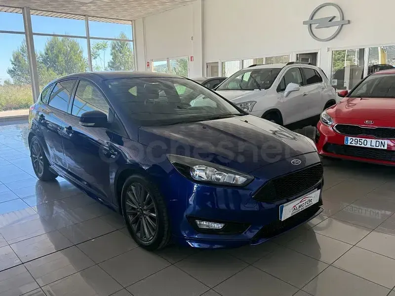 Usado Ford Focus ST-Line 125 CV (91 kW) 2018 Azul Berlina