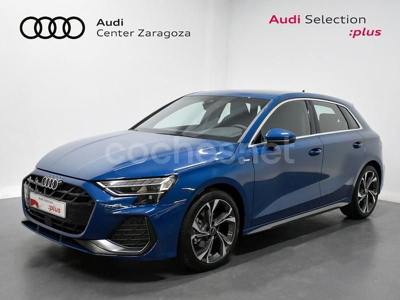 Azul Nuevo 2025 Audi A3 Sportback e-tron S-Line Utilitario | 38.900 € (Precio justo) - Imagen 1/4