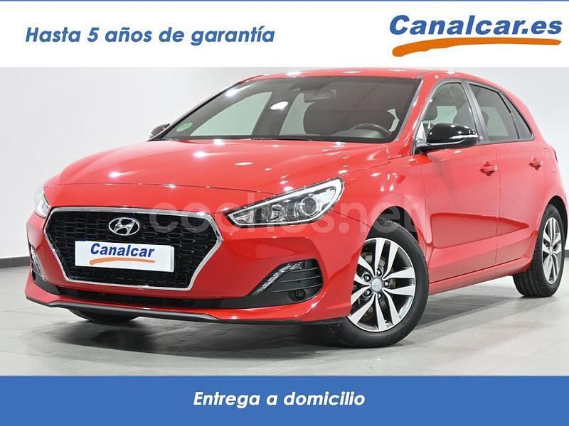 Rojo Usado 2018 Hyundai i30 GO! Berlina | 12.945 € (Precio justo) - Imagen 1/4