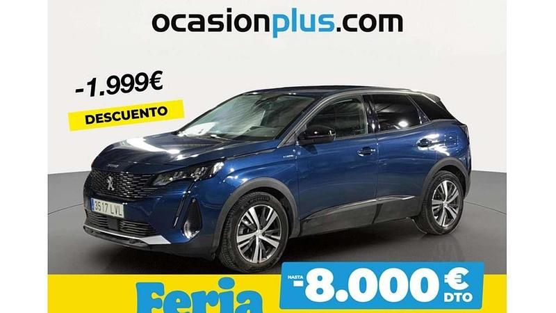 Azul Usado 2021 Peugeot 3008 Allure Monovolumen | 19.991 € (Precio justo) - Imagen 1/4