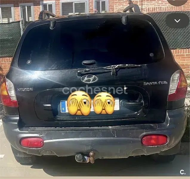 Usado Hyundai Santa Fe Style 125 CV (91 kW) 2004 Negro SUV