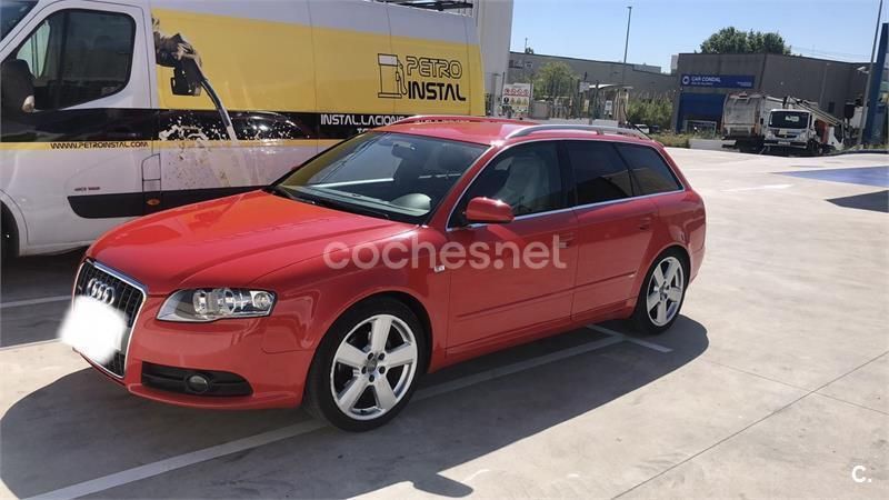 Usado Audi A4 S-Line 140 CV (102 kW) 2007 Rojo Familiar