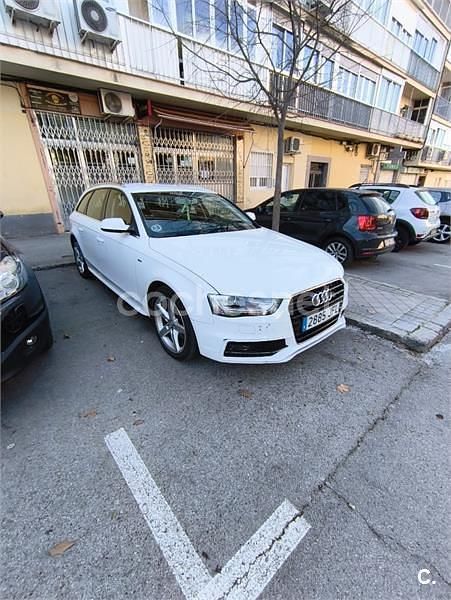 Usado Audi A4 S-Line 150 CV (110 kW) 2015 Blanco Familiar