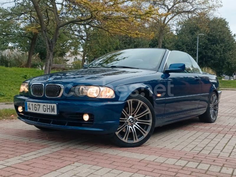 Azul Usado 2002 BMW 320 Cabriolet Descapotable | 7900 € (Precio justo) - Imagen 1/4