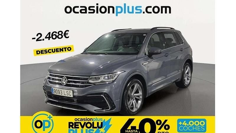 Usado VW Tiguan R-line 150 CV (110 kW) 2021 Gris SUV