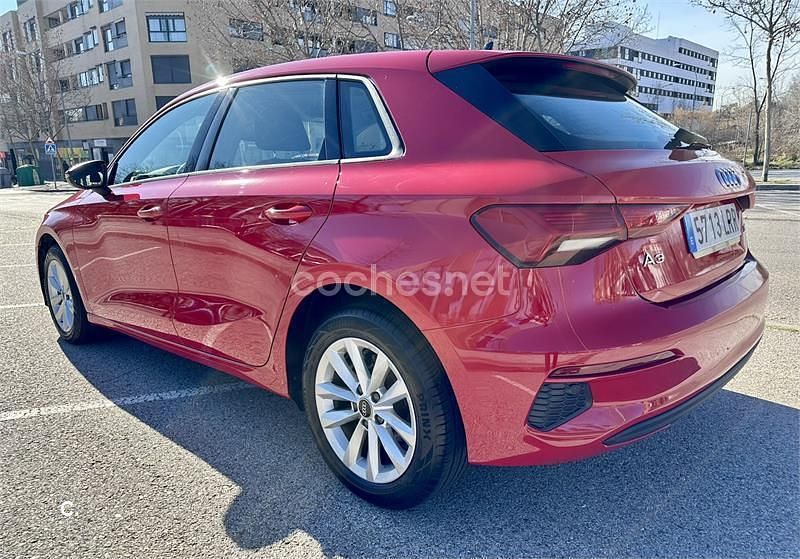 Usado Audi A3 116 CV (85 kW) 2021 Rojo Berlina