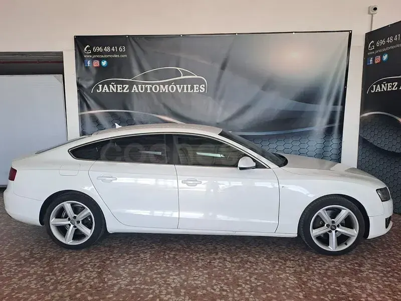 Usado Audi A5 Sportback S-Line 190 CV (139 kW) 2010 Blanco Utilitario