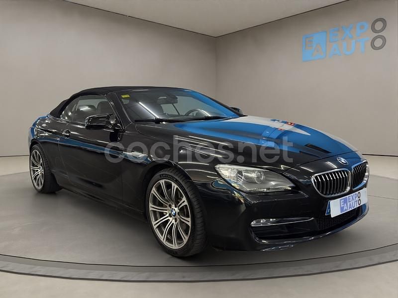 Negro Usado 2013 BMW 640 Cabriolet Descapotable | 27.990 € (Un poco caro) - Imagen 1/4