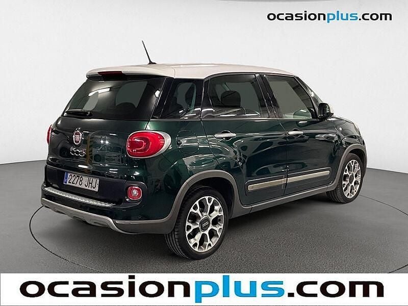 Usado Fiat 500L Trekking 105 CV (77 kW) 2015 Verde Monovolumen