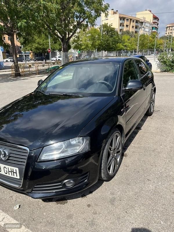 Usado Audi A3 S-Line 105 CV (77 kW) 2008 Negro Berlina