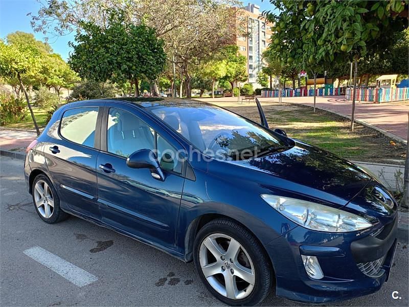 Azul Usado 2008 Peugeot 308 Premium Berlina | 4950 € (Precio justo) - Imagen 1/4