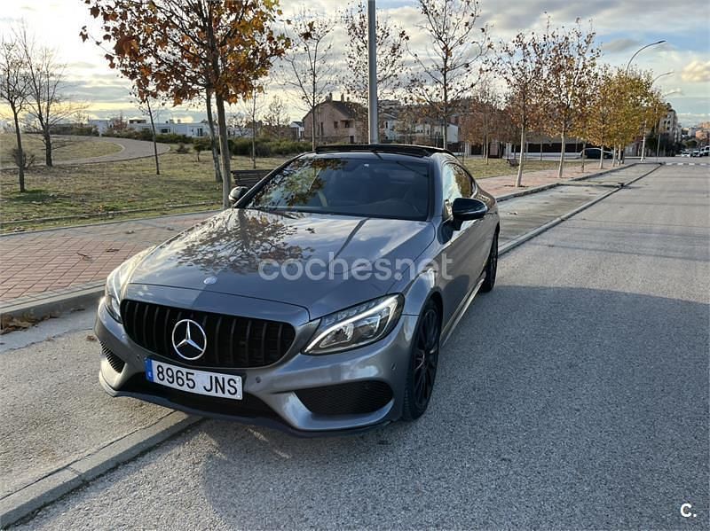 Usado Mercedes C220 AMG line 170 CV (125 kW) 2016 Gris / plata Coupe