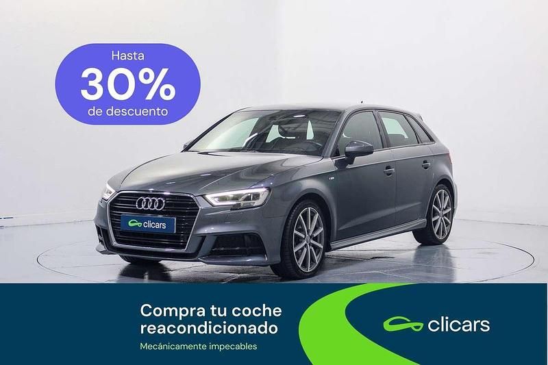Usado Audi A3 Sportback S-Line 116 CV (85 kW) 2019 Gris Utilitario